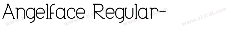 Angelface Regular字体转换